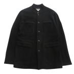  прекрасный товар Yohji Yamamoto POUR HOMME Yohji Yamamoto бассейн Homme 00aw..mao цвет жакет блузон 00's Old 3 чёрный черный мужской б/у одежда б/у 