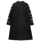  прекрасный товар Yohji Yamamoto POUR HOMME Yohji Yamamoto бассейн Homme × READYMADEretimeido17ss длинный жакет пальто 2 черный мужской б/у одежда б/у 