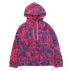  не использовался BURBERRY Burberry 23aw Daniel Lee период боа флис f- глубокий ru over Parker rose узор XXS красный темно-синий мужской б/у одежда б/у 