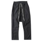  прекрасный товар Rick Owens Rick Owens 20AW draw -тактный кольцо обезьяна L легкий конические брюки размер 46 чёрный черный мужской б/у одежда б/у 