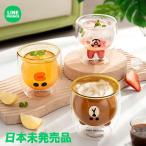 �O���X ���� �_�u���E�H�[���O���X 280ml LINE FRIENDS 2�w�\���O���X ��w ������� ���� 2�d�\�� ��d�\�� �ϔM�O���X �ϔM�K���X �L�����N�^�[ ���킢��
