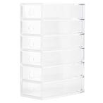 ショッピング無印 無印良品 アクリル小物収納・6段 約幅8.7×奥行17×高さ25.2cm 37268142