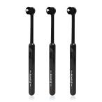 奇跡のオーラルケア 奇跡の歯ブラシ 黒 やわらかめ ワンタフトブラシ 3本 セット