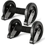 La-VIE(ラヴィ) Wモンスターマンローラー 両手用2個セット 胸筋ローラー ストッパー付き 3B-4006 メーカー純正品