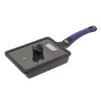 ショッピング餃子 ベストコ グリルパン 17×22cm ガラス蓋付 冷凍餃子もきれいに焼ける IH ガス火対応 ND-5100 ヴォランテ ネオ パープル ダイヤ