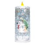 クリスタル キャンドル スノーマン＆フォックス クリスマス #XTN909USB