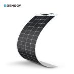 RENOGY レノジー フレキシブル ソーラーパネル 200W 単結晶 12V MC4コネクタータイプ 超薄型 省エネ 持ち運びに便利 キャンピングカー 太陽光パネル