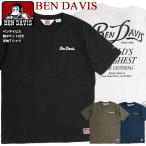 BEN DAVIS Tシャツ ベンデイビス 2021SS 胸ポケット ロゴ 刺繍 半袖Tシャツ クルーネック メンズ BENDAVIS ブランドネーム チェーン刺繍 ポケT BEN-1740