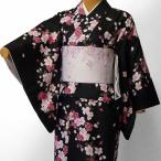 着物 レンタル セット Lサイズ レディース 黒・夜桜