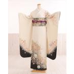 振袖レンタル 結婚式 成人式 fb1456 結納 卒業式 春の成人式 振り袖 着物レンタル 正絹 人気 かわいい 豪華 上品 高級 白クリーム絞り辻が花シンプルモダン