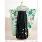 卒業式 袴レンタル 〔女袴〕fboh1148 ミントグリーンに絢爛慶華の舞×緑袴 フルセット 大学 短大 謝恩会 着物レンタル