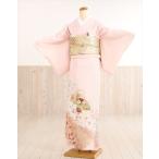 色留袖レンタル it041 パステルピンクに扇彩の華/結婚式/式典/母親/親族/人気/五つ紋/色留め袖/着物レンタル