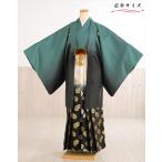  большой размер церемония окончания hakama в аренду мужчина mo506k широкий ширина перо тканый hakama king-size . есть полный комплект популярный мужской свадьба ткань to100cm~120cm соответствует зеленый bokashi .. чёрный золотой черепаха . hakama 