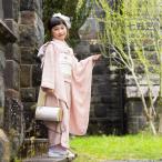 七五三 着物 7歳 女の子 レンタル ナチュラル いちは くすみピンク 総レース 0216