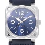 ベル&amp;ロス BR03-92 BR0392-BLU-ST/SCA 新品 メンズ（男性用） 送料無料 腕時計
