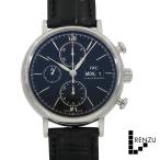 [中古]IWC ポートフィノ クロノグラフ IW391002 ブラック メンズ 腕時計 送料無料