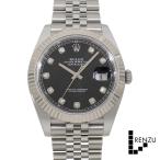 ショッピングロレックス [新品]ロレックス デイトジャスト 41 126334G ブラック×10Pダイヤモンド メンズ 腕時計 送料無料