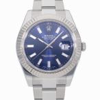 [中古]ロレックス デイトジャスト II ブルー 116334 ランダム メンズ 送料無料 腕時計