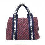 Yahoo! Yahoo!ショッピング(ヤフー ショッピング)★30％OFF価格★MASTER BUNNY EDITION マスターバニー カートバッグ レッド×ネイビー ロゴ総柄 複数ポケット  ゴルフ