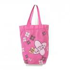 Yahoo! Yahoo!ショッピング(ヤフー ショッピング)★40％OFF価格★【超美品】VIVA HEART ビバハート メッシュバッグ ピンク×白 花柄 総柄 内ポケット付 サイドボタン レディース  ゴルフウェア