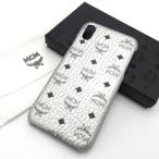 [ прекрасный товар ]MCM M si- M iPhone кейс XS Max серебряный монограмма жесткий чехол унисекс бренд 