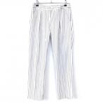 23 район Golf tuck брюки белый × темный темно-синий полоса нашивка женский 61 Golf одежда 23 район 