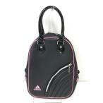 [ прекрасный товар ]adidas Adidas сумка для обуви чёрный × розовый . ламе вне карман есть женский Golf одежда 