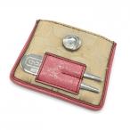 *20%OFF цена *COACH Coach чай вилка кейс бежевый × розовый signature рисунок Golf 