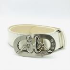 *10%OFF цена *Kappa Kappa верх тип ремень белый серебряный пряжка женский Golf одежда 