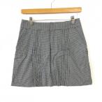 zo-i юбка темно-синий × белый в клетку box плиссировать женский 36(S) Golf одежда ZOY ( очень красивый товар )|SALE цена 