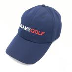 30%OFF価格／(超美品)BEAMS GOLF ビームスゴルフ メッシュキャップ ネイビー×レッド レーザーパンチング 汗取りパッド付 M ゴルフウェア