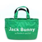 Yahoo! Yahoo!ショッピング(ヤフー ショッピング)Jack Bunny ジャックバニー カートバッグ グリーン×白 ウサギ総柄 ビッグロゴ 内外ポケット ゴルフ