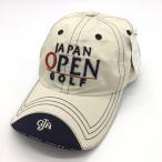 (新品)JAPAN OPEN GOLF ジャパンオープンゴルフ キャップ ベージュ×ネイビー 立体ロゴ刺しゅう 57-61cm ゴルフウェア