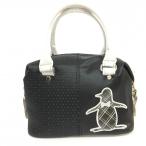 Yahoo! Yahoo!ショッピング(ヤフー ショッピング)10％OFF価格／（美品）Munsingwear マンシングウェア カートバッグ 黒×白 ビッグロゴ 内ポケット付  ゴルフ