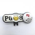 [ прекрасный товар ]PEARLY GATES Pearly Gates магнит тип значок белый × чёрный мяч для гольфа Golf 