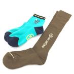 ( не использовался товар )and per se Anne Pas . носки 2 позиций комплект Brown × голубой зеленый Logo женский Golf одежда 