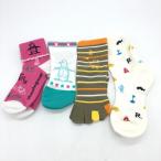 [ не использовался товар ]Munsingwear Munsingwear одежда носки 4 позиций комплект белый × розовый × mint green окантовка общий рисунок женский Golf одежда 