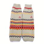 40%OFF цена |( очень красивый товар )le coq sportif Le Coq вязаный гетры бежевый × красный общий рисунок акрил 100% женский F Golf одежда 