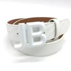 [ прекрасный товар ]Jack Bunny Jack ba NEAT p тип ремень белый вмятина выпуклость Logo общий рисунок Logo пряжка женский Golf одежда 