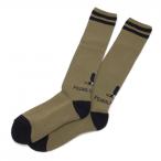 [ не использовался товар ]PEARLY GATES Pearly Gates гольфы хаки × чёрный линия Logo женский Golf одежда 