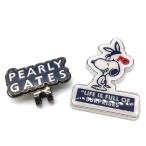 ( прекрасный товар )PEARLY GATES Pearly Gates Snoopy значок белый × темно-синий Golf 