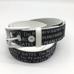 PEARLY GATES Pearly Gates ремень чёрный × белый Logo общий рисунок женский Golf одежда 