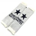 PEARLY GATES Pearly Gates вязаный гетры белый × темный темно-синий звезда Star женский Golf одежда 