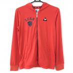  Le Coq Zip Parker красный тонкий принт жакет женский M Golf одежда le coq sportif ( очень красивый товар )