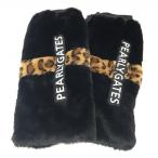  Pearly Gates гетры чёрный × Brown мех часть Leopard рисунок женский FR Golf одежда 2022 год * PEARLY GATES( очень красивый товар )|10%OFF цена 