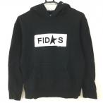 fites с капюшоном . футболка чёрный × белый передний Logo карман Parker женский S Golf одежда FIDES