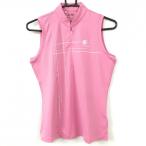  Adidas безрукавка с высоким воротником рубашка розовый CLIMACOOL Ko Olina половина Zip часть сетка женский S Golf одежда adidas|SALE цена 