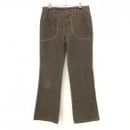  Nike вельвет брюки Brown × розовый flare pants хлопок . женский 4 Golf одежда NIKE( очень красивый товар )