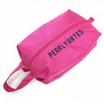  Pearly Gates сумка для обуви розовый × темно-синий простой внутри сторона Logo общий рисунок Golf PEARLY GATES