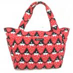  Pearly Gates большой большая сумка красный × чёрный клубника общий рисунок внутри вне карман большая вместимость Golf PEARLY GATES( прекрасный товар )|50%OFF цена 